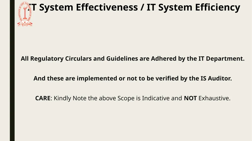 IT Audit in Banking Sector – System Effectiveness - slide 38 of 39