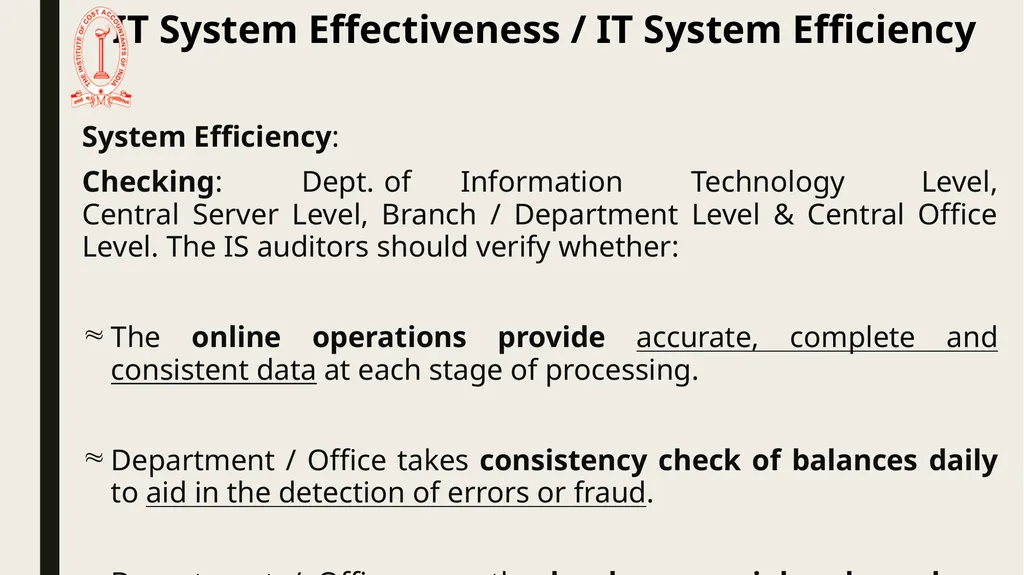 IT Audit in Banking Sector – System Effectiveness - slide 5 of 39