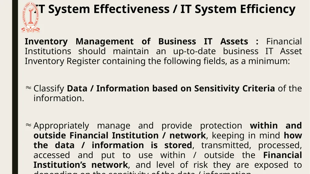 IT Audit in Banking Sector – System Effectiveness - slide 8 of 39