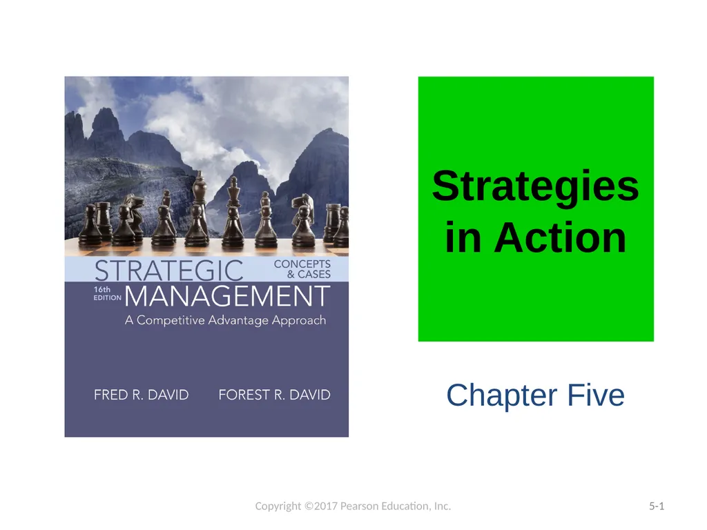 Strategies in Action Chapter Five Copyright ©2017