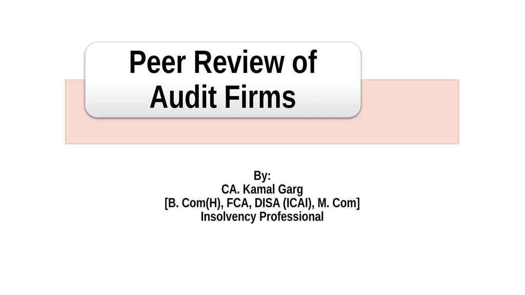 By: CA. Kamal Garg [B. Com(H), FCA, DISA (ICAI),