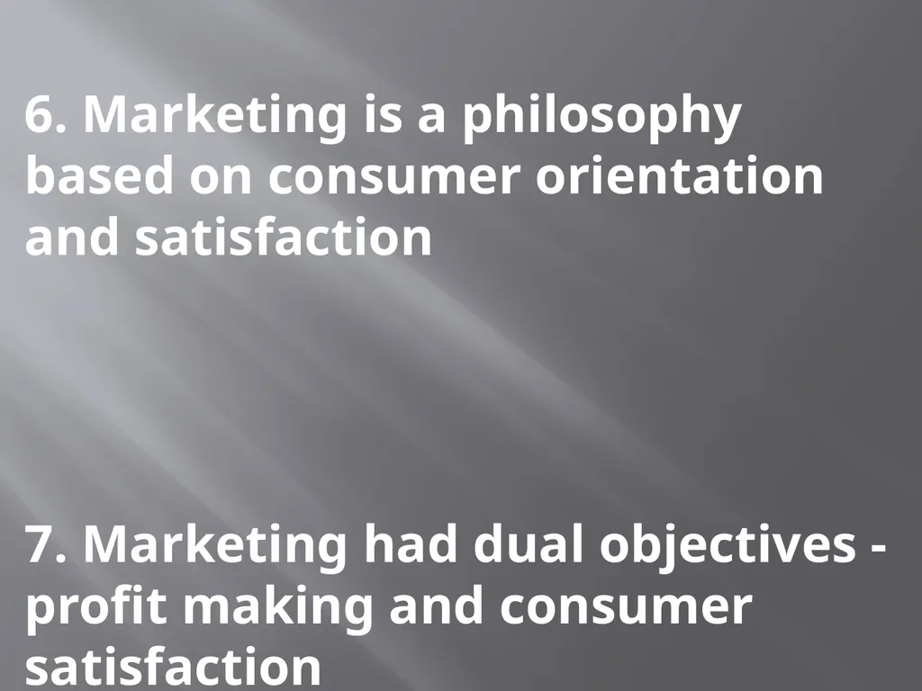 Nature and Scope of Marketing Nature of Marketing - slide 8 of 20