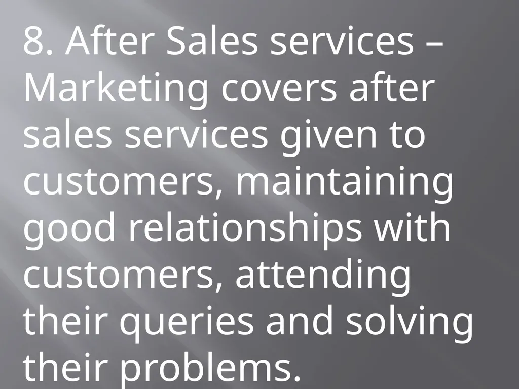 Nature and Scope of Marketing Nature of Marketing - slide 17 of 20