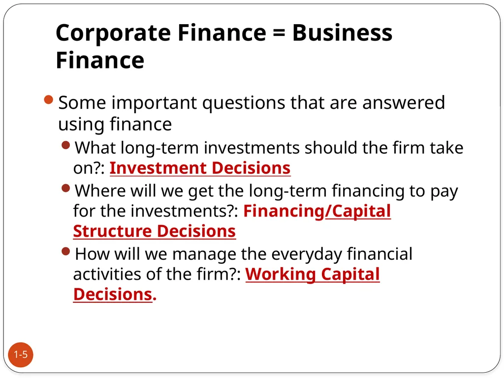 An Introduction to Advance Corporate Finance 1 - slide 5 of 27