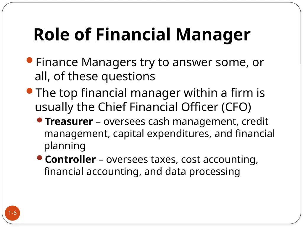 An Introduction to Advance Corporate Finance 1 - slide 6 of 27