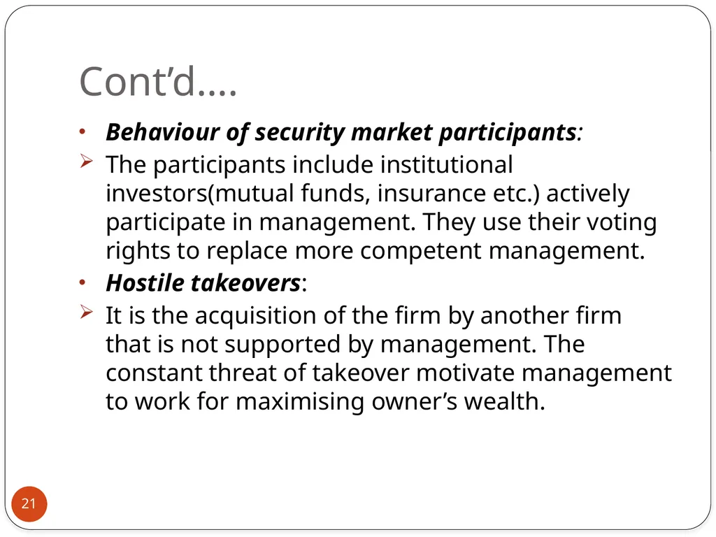 An Introduction to Advance Corporate Finance 1 - slide 21 of 27