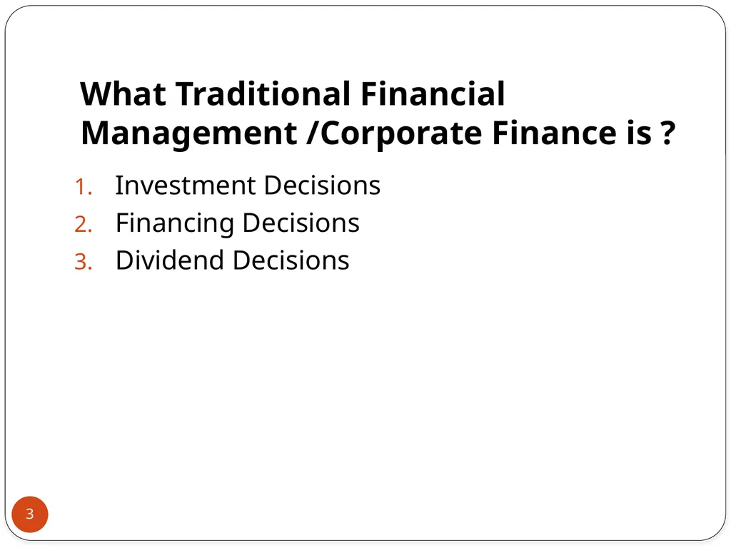 An Introduction to Advance Corporate Finance 1 - slide 3 of 27
