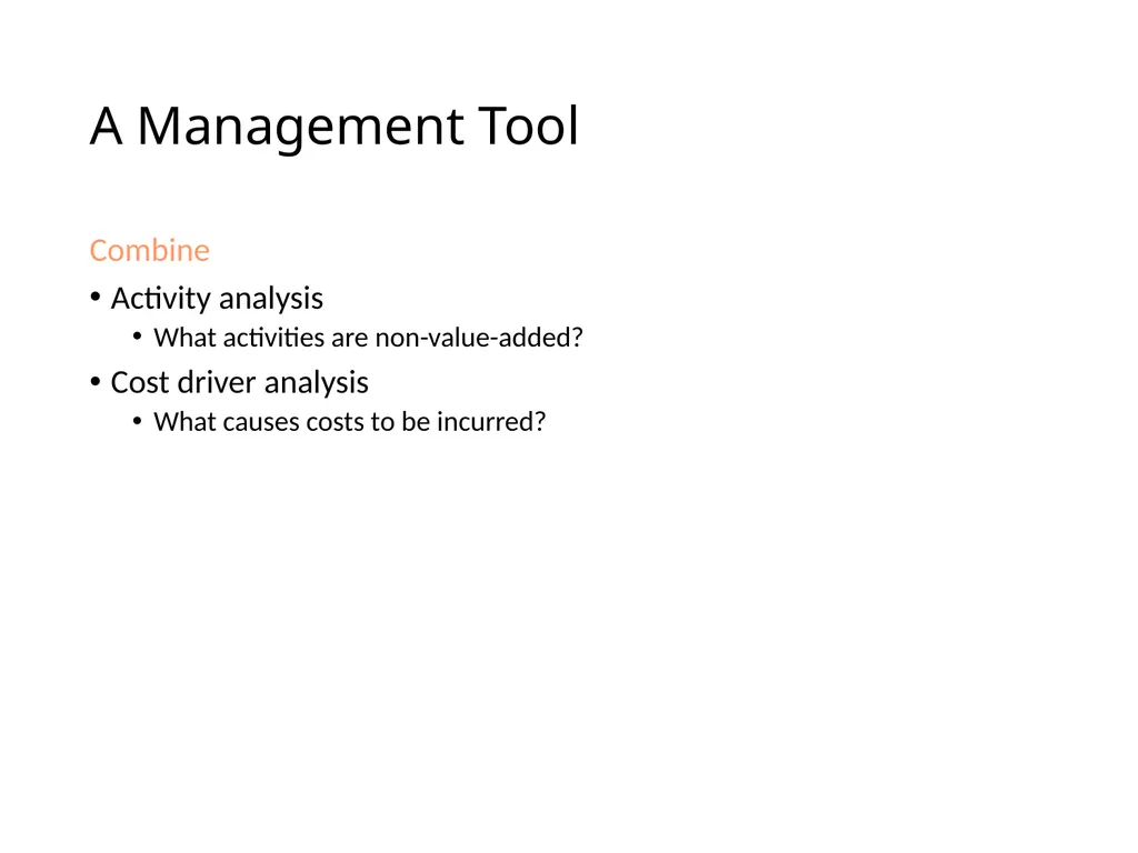 ACTIVITY BASED COSTING D JAGANNATAN Cost - slide 34 of 40
