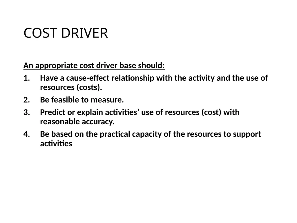 ACTIVITY BASED COSTING D JAGANNATAN Cost - slide 9 of 40