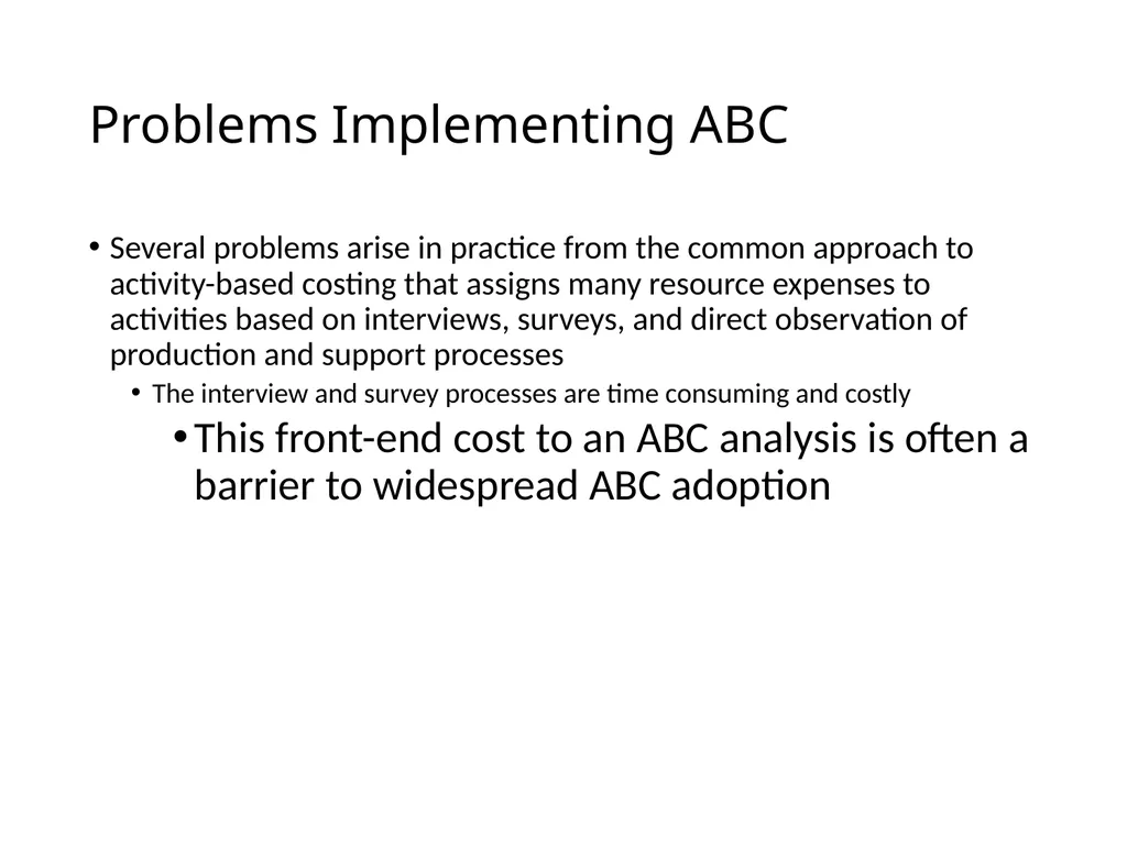 ACTIVITY BASED COSTING D JAGANNATAN Cost - slide 19 of 40