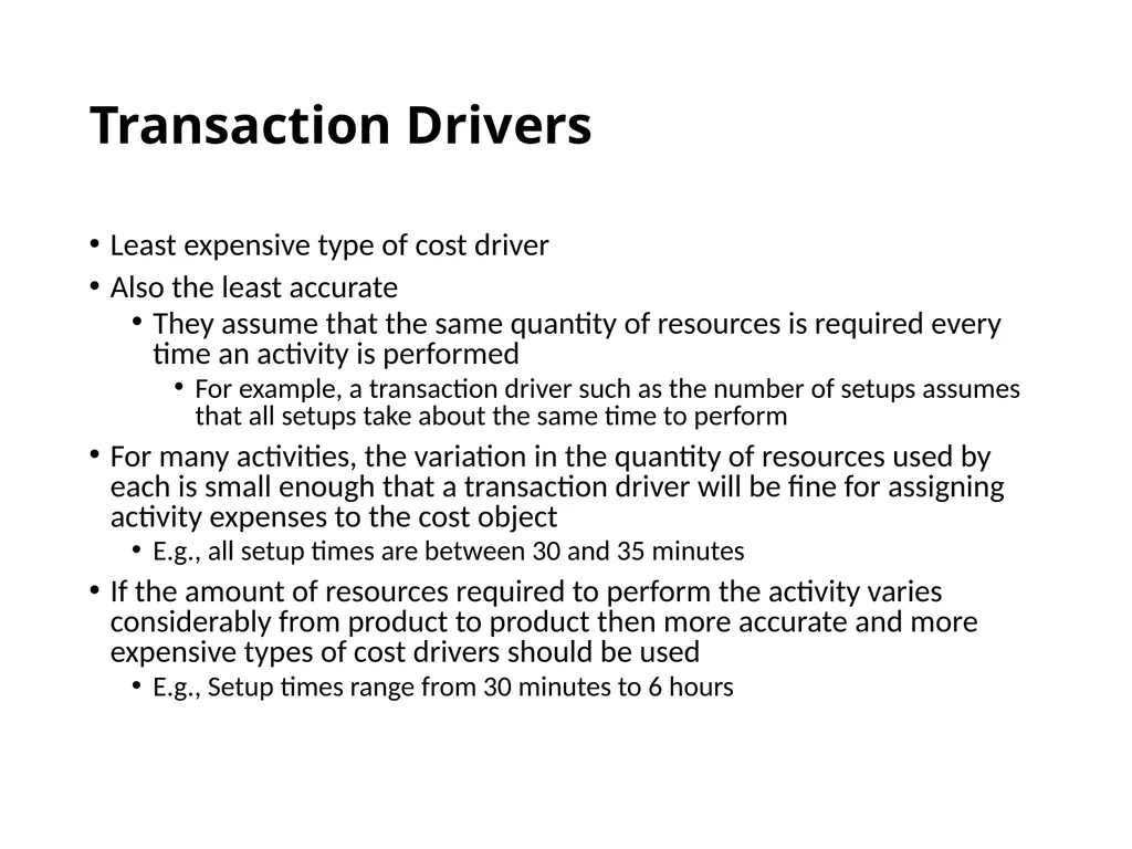 ACTIVITY BASED COSTING D JAGANNATAN Cost - slide 12 of 40