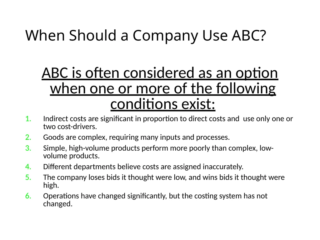 ACTIVITY BASED COSTING D JAGANNATAN Cost - slide 18 of 40