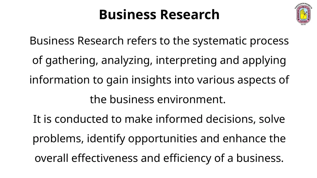Business Research Methods . Unit – 1 Introduction - slide 3 of 184