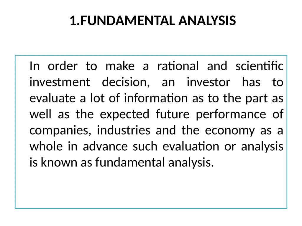 CHAPTER FIVE SECURITY ANALYSIS Introduction - slide 13 of 62
