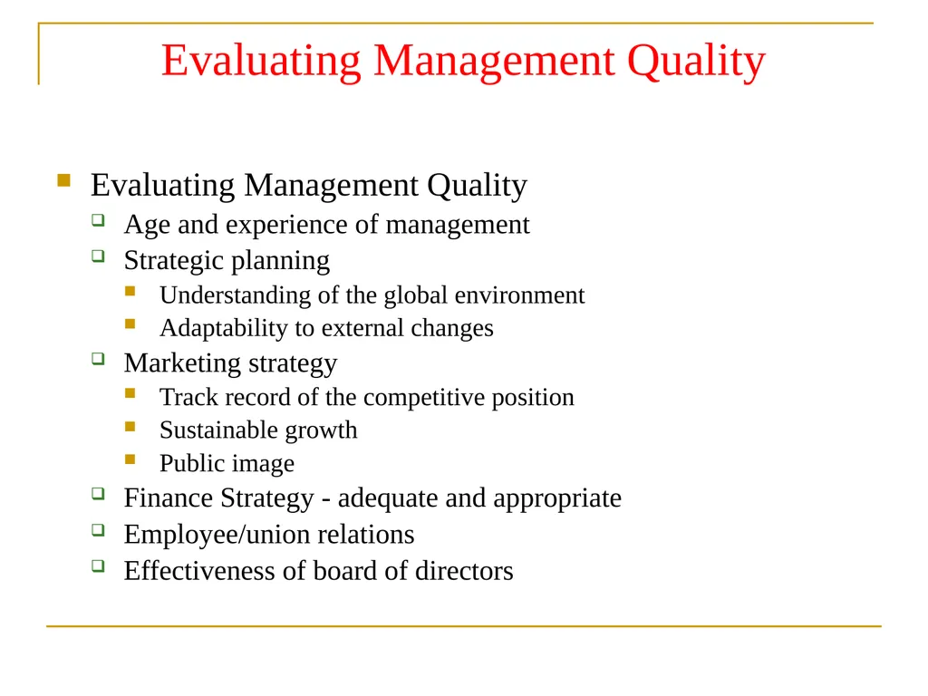 CHAPTER FIVE SECURITY ANALYSIS Introduction - slide 45 of 62