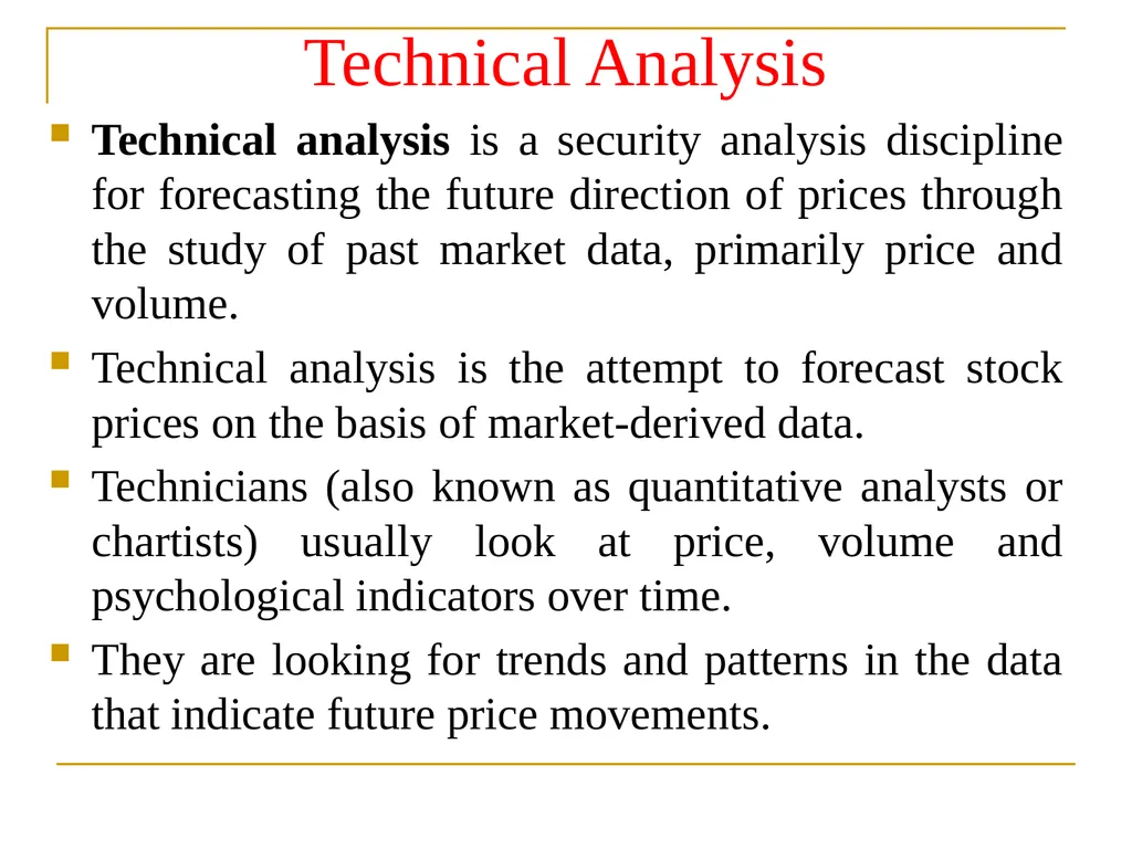 CHAPTER FIVE SECURITY ANALYSIS Introduction - slide 54 of 62