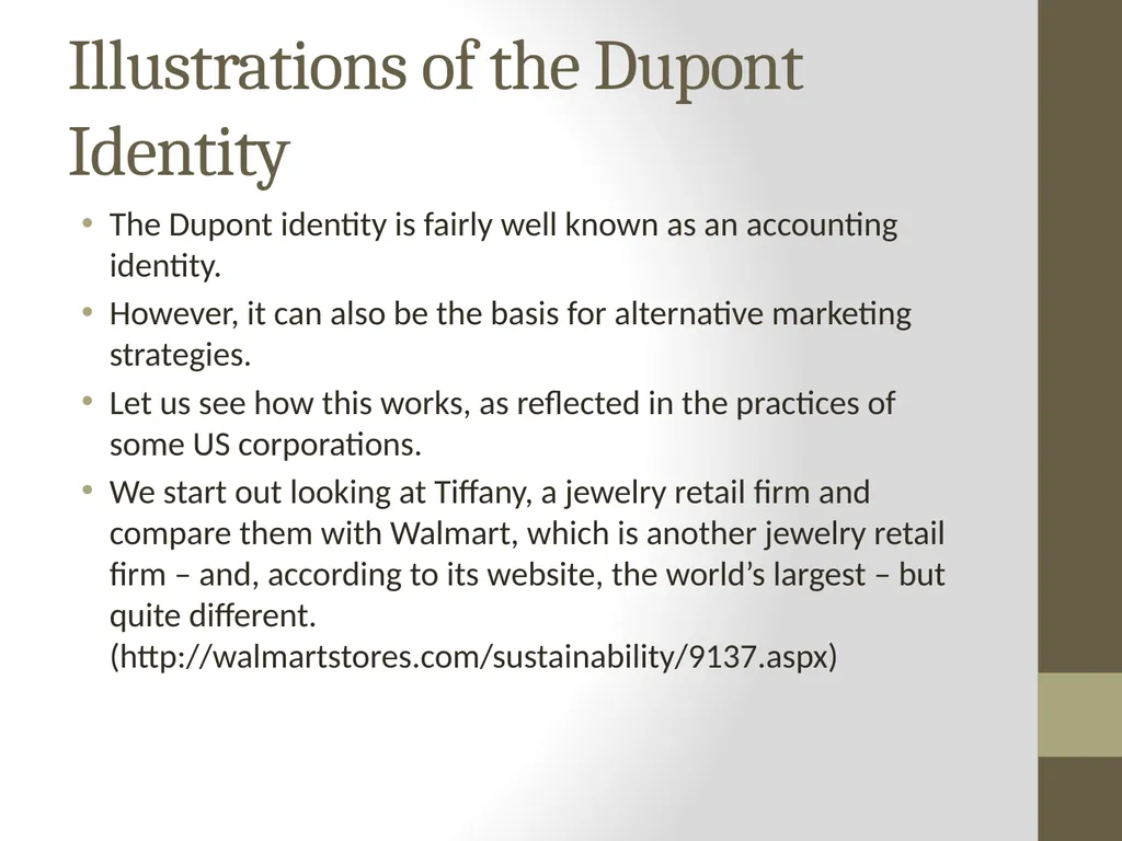 Dupont Analysis Adapted by P. V. Viswanath (with - slide 3 of 21