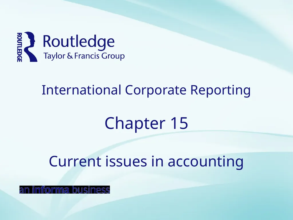 International Corporate Reporting Chapter 15 - slide 1 of 47