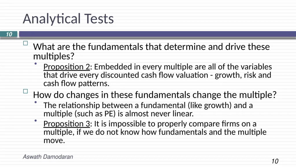 Session 14: Relative Valuation Introduction and - slide 10 of 12