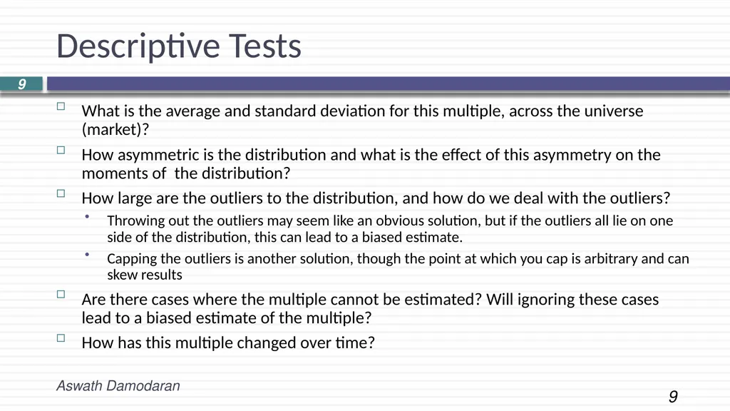 Session 14: Relative Valuation Introduction and - slide 9 of 12