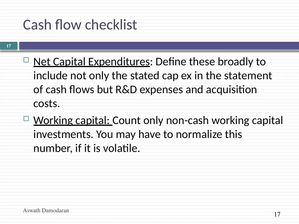 Valuation: Quiz 1 Review Aswath Damodaran Updated: - slide 17 of 20