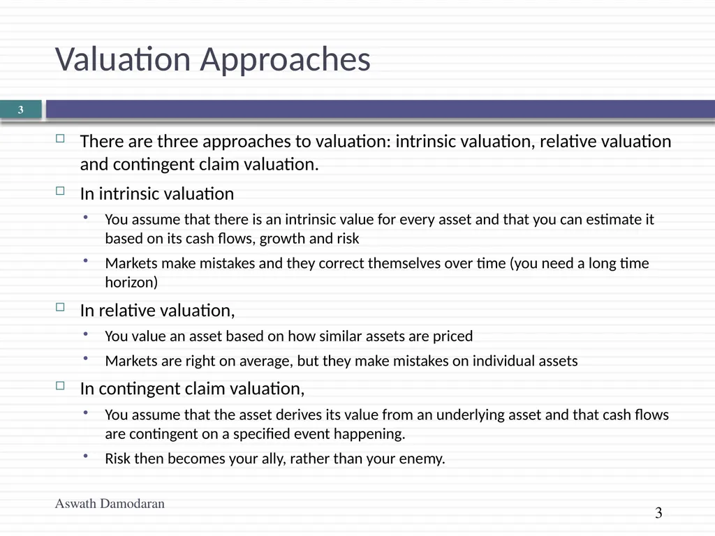 Valuation: Quiz 1 Review Aswath Damodaran Updated: - slide 3 of 20