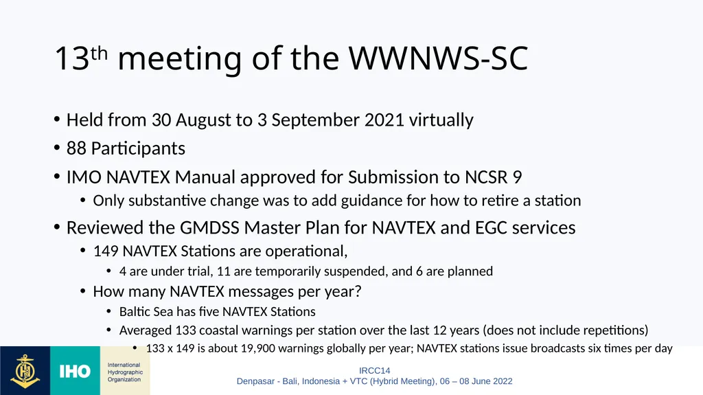 Agenda Item 7 World-Wide Navigational Warning - slide 3 of 22