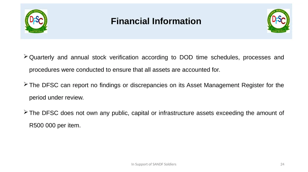 Defence Force Service Commission Presentation by - slide 24 of 28