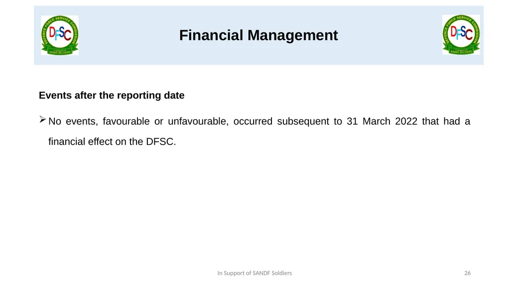 Defence Force Service Commission Presentation by - slide 26 of 28