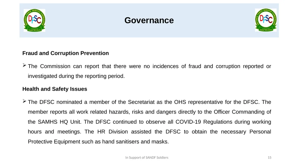 Defence Force Service Commission Presentation by - slide 15 of 28