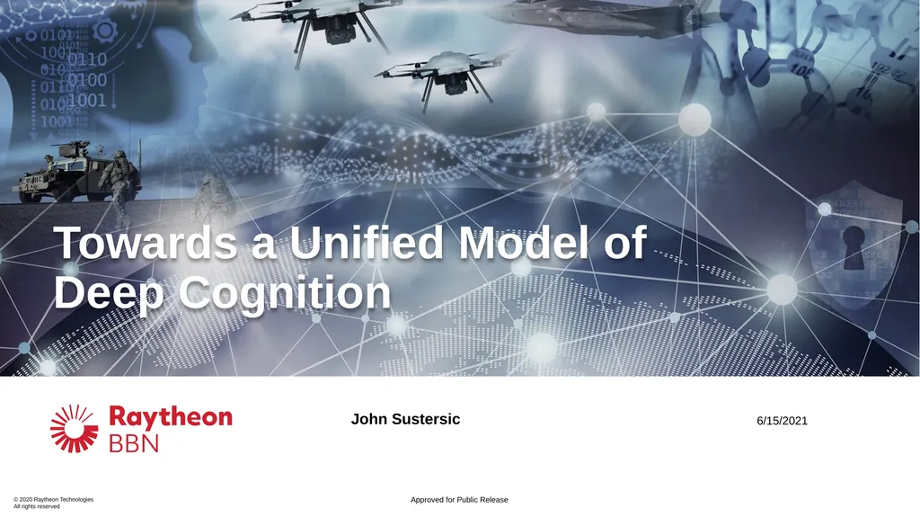 6/15/2021 John Sustersic Towards a Unified Model - slide 1 of 14