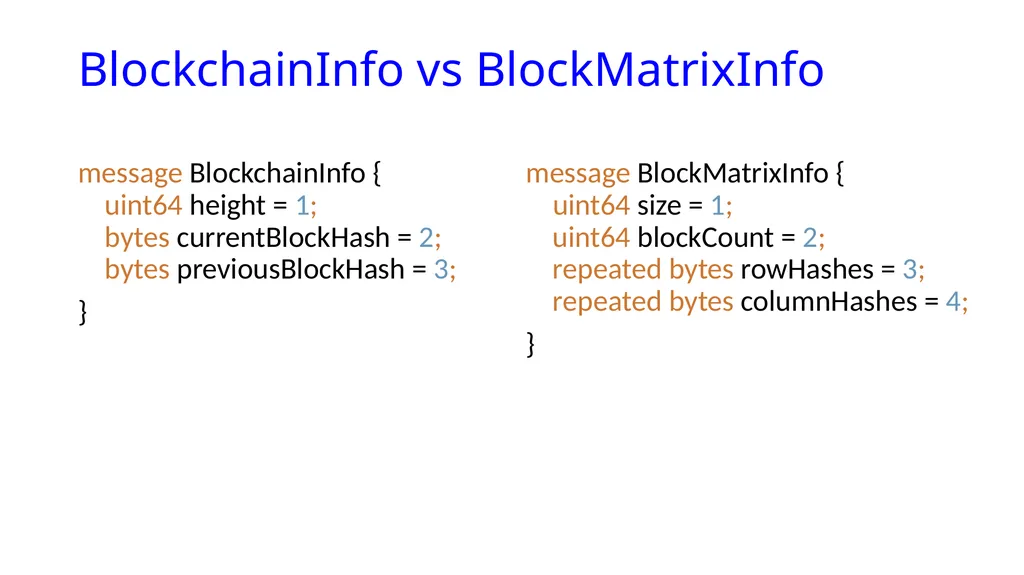 Blockmatrix Data Structure and Hyperledger - slide 25 of 33
