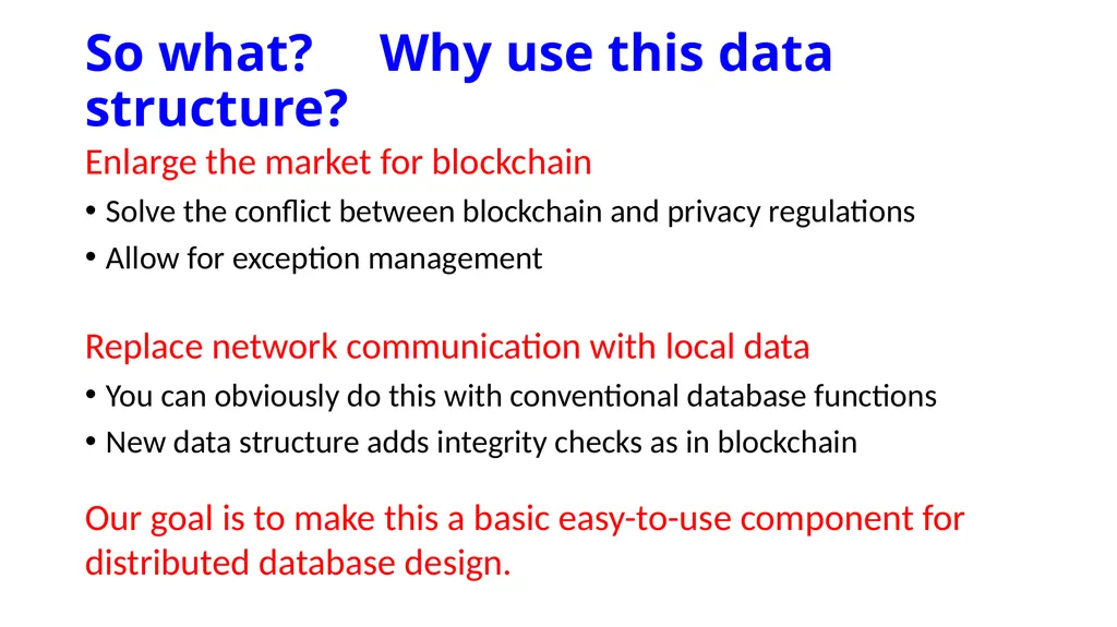 Blockmatrix Data Structure and Hyperledger - slide 20 of 33