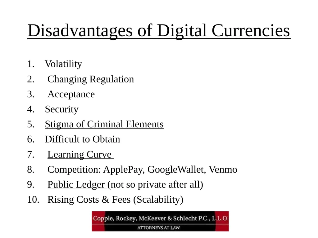 Bitcoin and Blockchain Technology: What Attorneys - slide 32 of 32