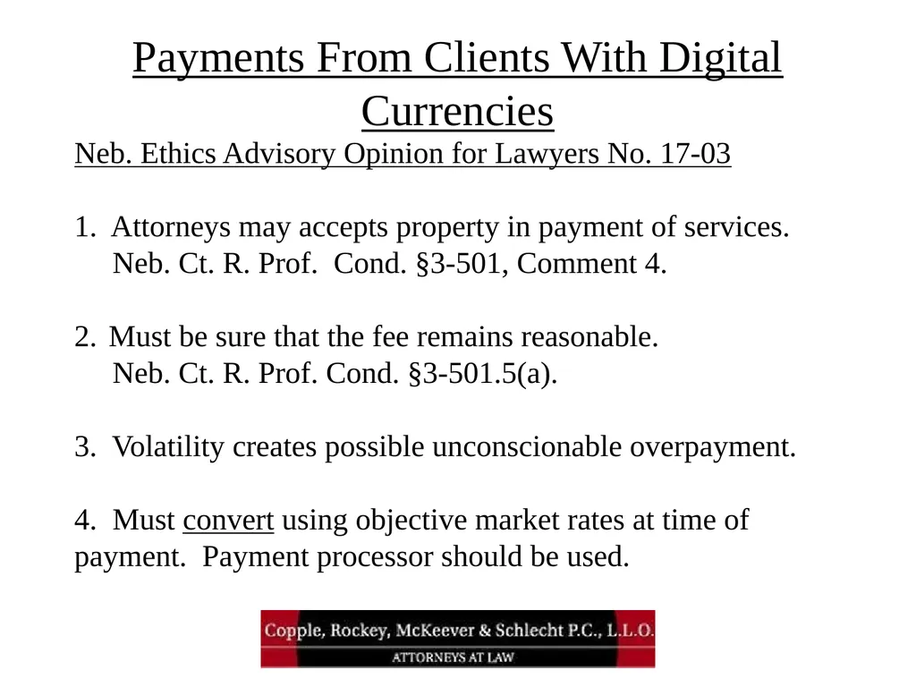 Bitcoin and Blockchain Technology: What Attorneys - slide 27 of 32