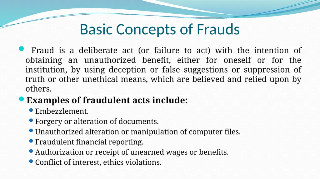 Introduction to Forensic Audit Applicable Laws & - slide 14 of 62