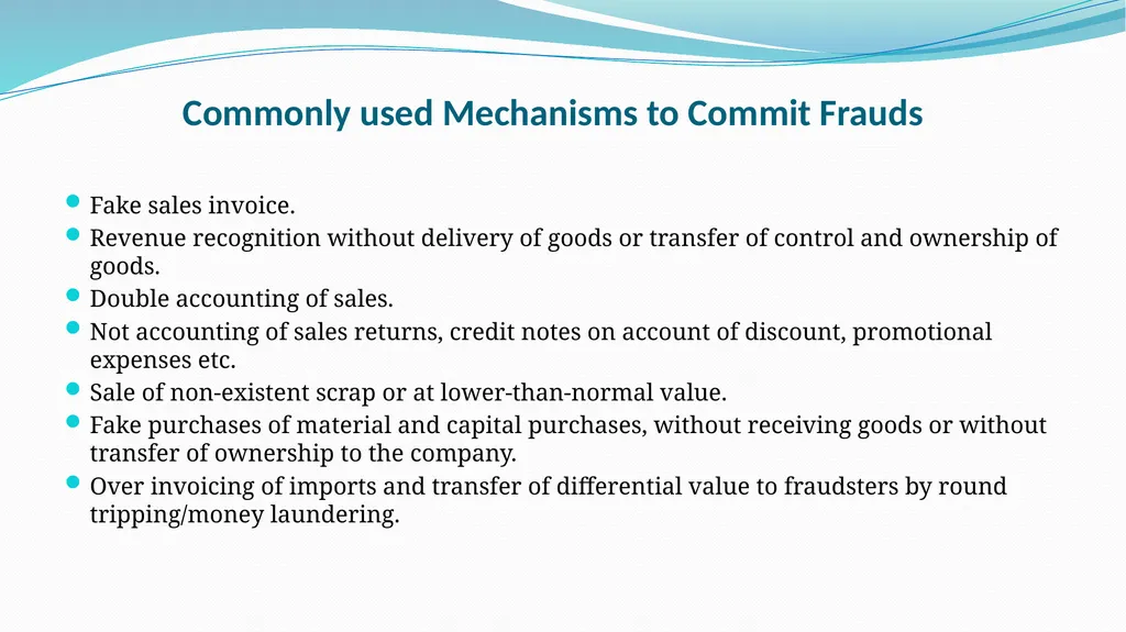 Introduction to Forensic Audit Applicable Laws & - slide 31 of 62