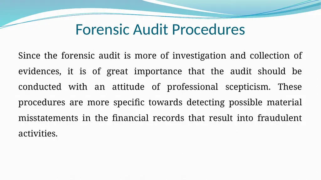 Introduction to Forensic Audit Applicable Laws & - slide 7 of 62