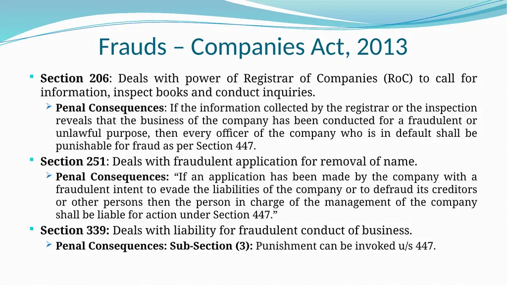 Introduction to Forensic Audit Applicable Laws & - slide 25 of 62