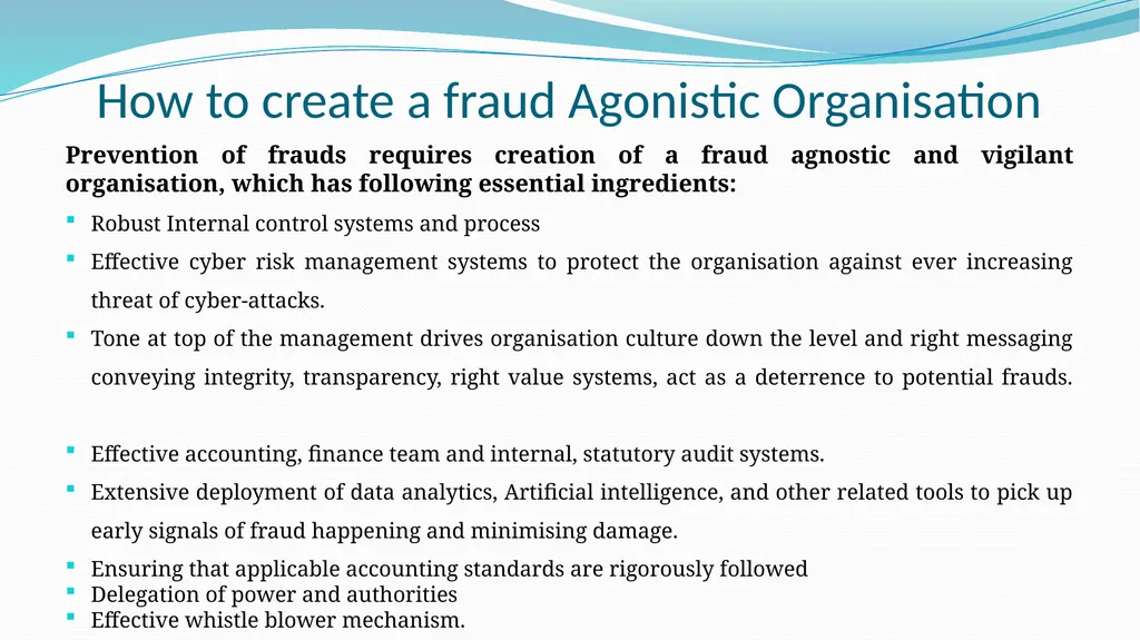 Introduction to Forensic Audit Applicable Laws & - slide 61 of 62