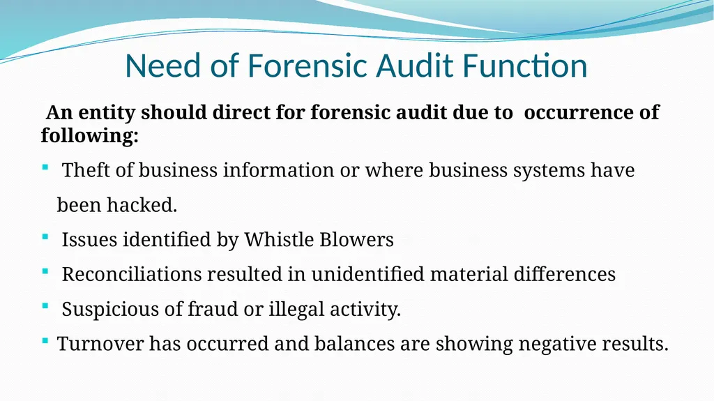 Introduction to Forensic Audit Applicable Laws & - slide 6 of 62