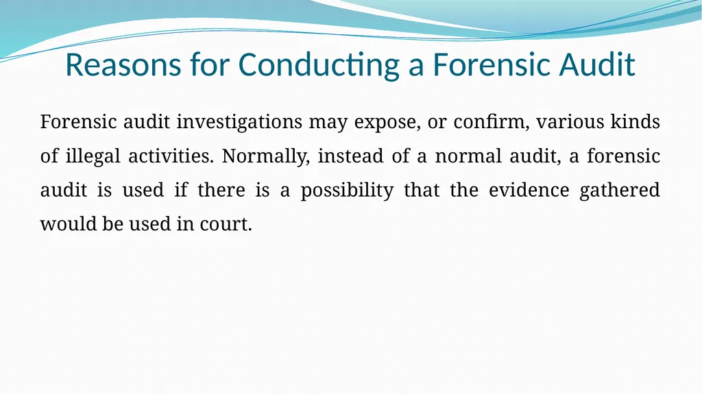 Introduction to Forensic Audit Applicable Laws & - slide 4 of 62