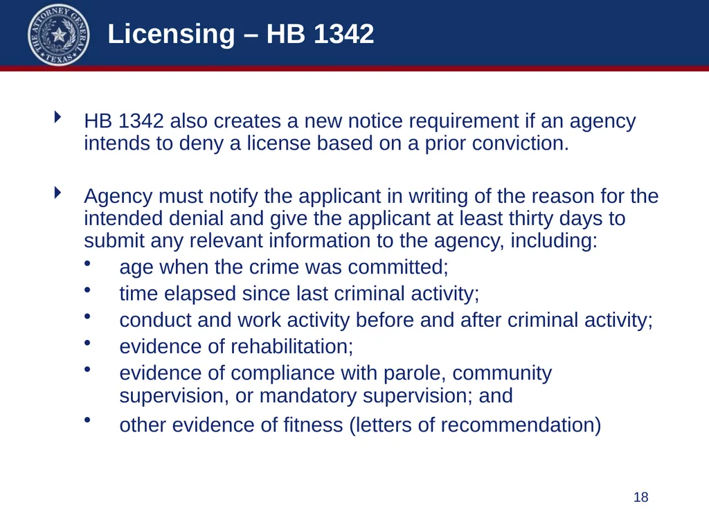 86th Legislature Update: Legislation Affecting - slide 18 of 50