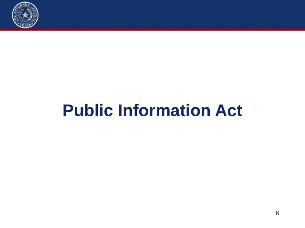 86th Legislature Update: Legislation Affecting - slide 6 of 50