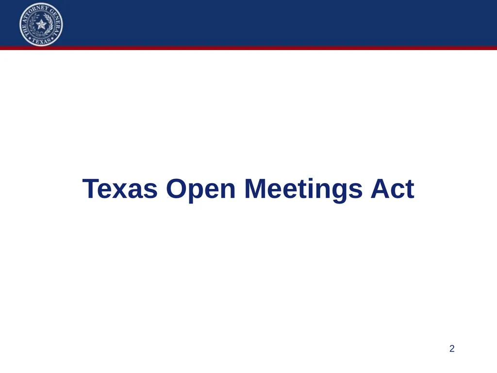 86th Legislature Update: Legislation Affecting - slide 2 of 50