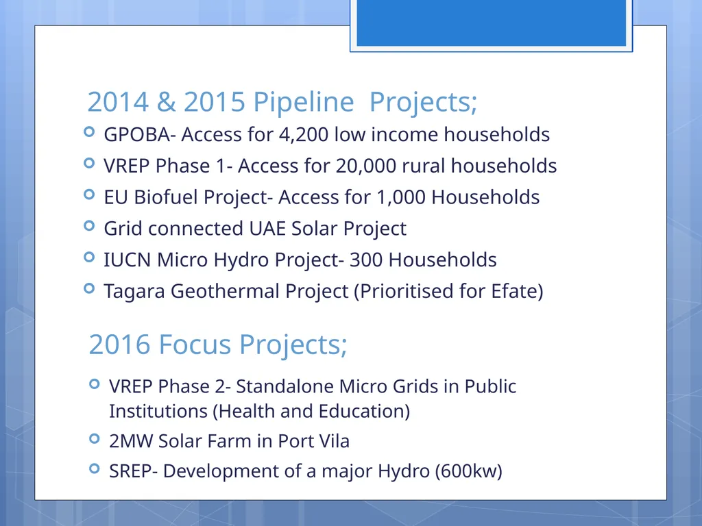 VANUATU Renewables Readiness Assessment Report - slide 8 of 11