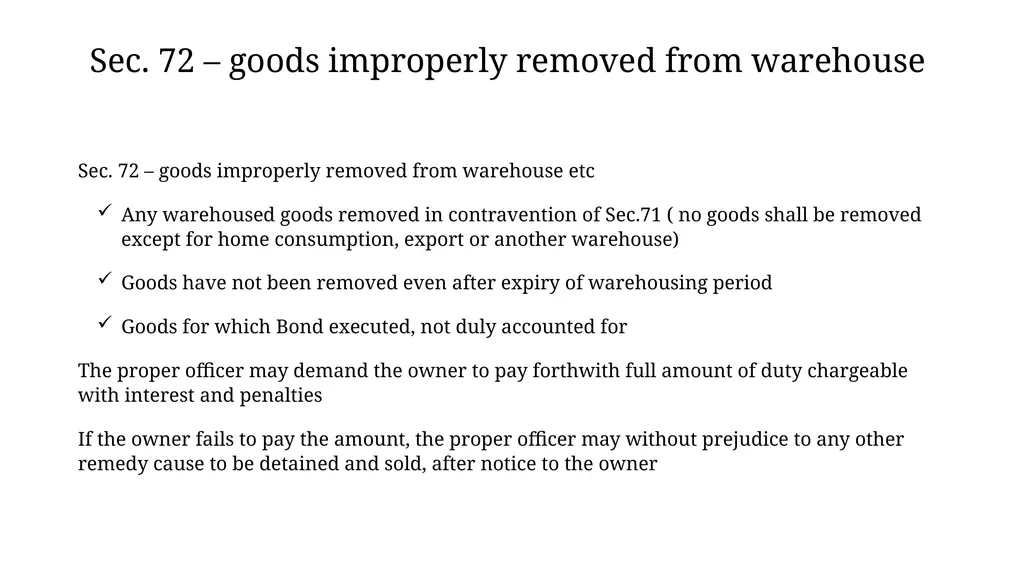 Manufacturing under Bonded Warehouse Dr M.S - slide 12 of 17