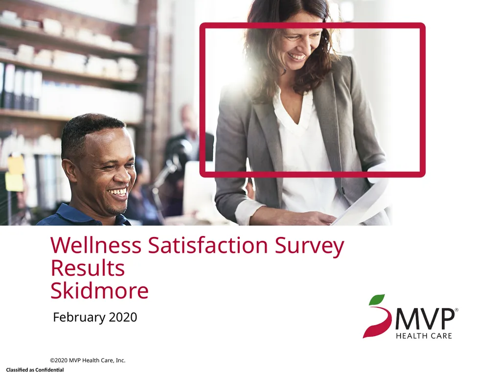 Wellness Satisfaction Survey Results Skidmore