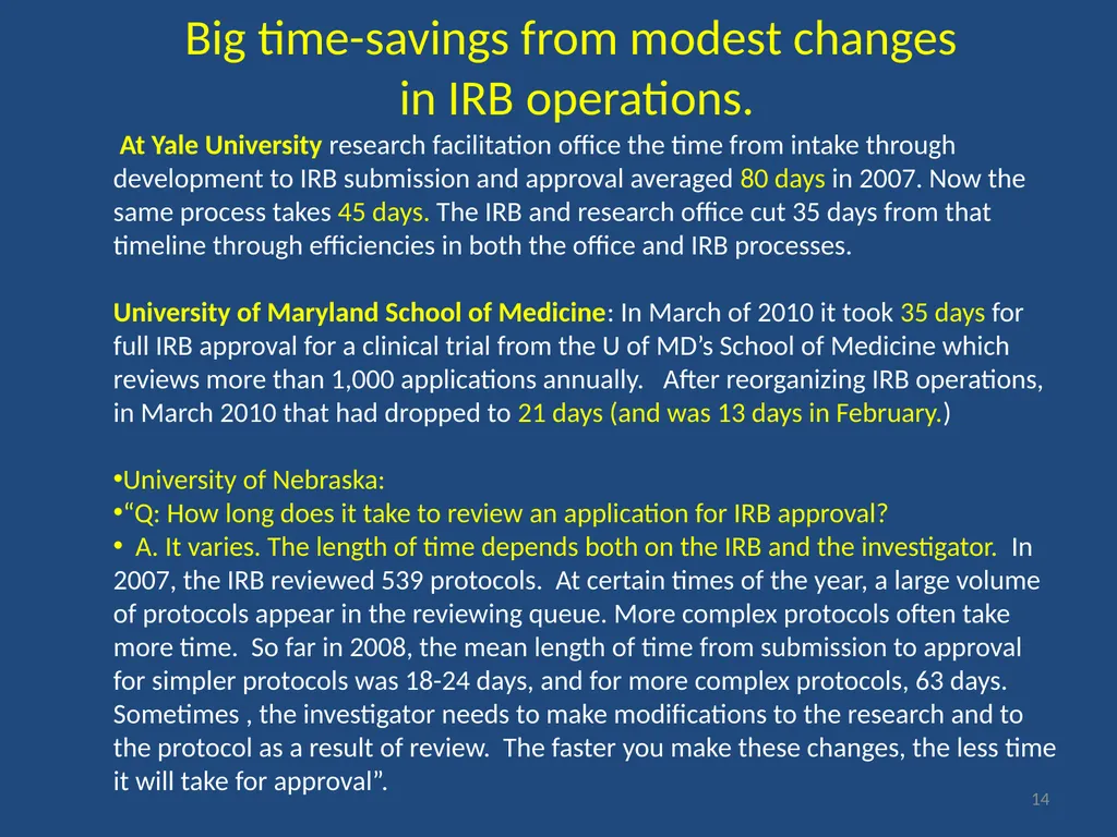 IRB gripes? Show the data. Jeffery W. Rodamar - slide 14 of 64
