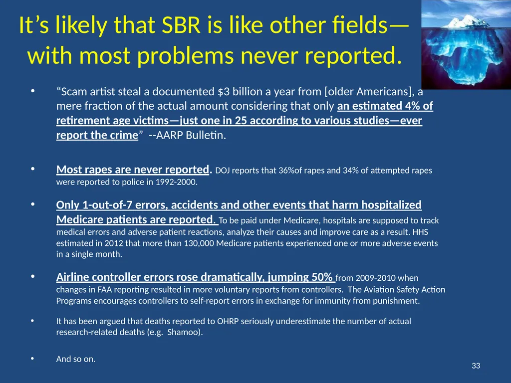 IRB gripes? Show the data. Jeffery W. Rodamar - slide 29 of 64